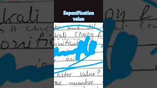 Saponification value carewellpharma chemistry depthofbiology imperfectpharmacy oc organic 2nd [upl. by Franz431]