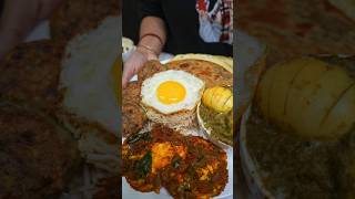 EGG PARATHA WITH AFGHANI EGG CURRY shorts [upl. by Gabe]