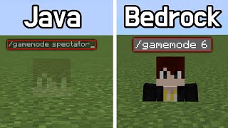 Java spectator mode vs Bedrock spectator mode [upl. by Harrow]