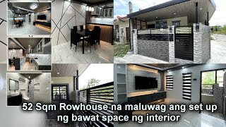 52 SQM AIMEE ROWHOUSE END LOT CORNER LUMINA HOMES NA PINALAKI ANG BAWAT INTERIOR SPACE AREA [upl. by Raina]