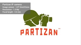 Indoor IP camera Partizan with sensor 14quot OmniVision 10 MP detalization Day [upl. by Harbert522]