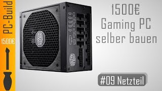 Gaming PC bauen 09  Netzteil einbauen GamingPC Build German [upl. by Dominica]