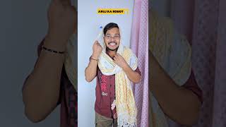 Aruj Ka Robot 🤖 Wait For Last 🤣 shorts comedy aruj robot indianfamily [upl. by Aisyla]