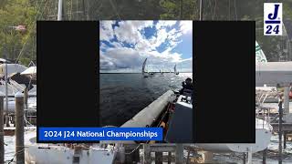 2024 j24 national championships tace 4 final leg and upwind finish [upl. by Juakn392]