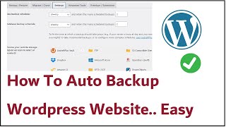 How To Auto Backup Wordpress Website Using Updraft plus plugin [upl. by Nivlem]