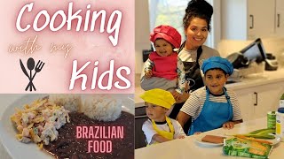 COOKING WITH MY KIDS  Kids in the Kitchen  How to make Vegetarian Salpicao  Brazilian Food Recipe [upl. by Randal382]