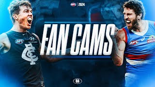 Fan Cams  Carlton v Western Bulldogs  AFL Round 18 2024 [upl. by Aseeral414]