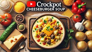 crockpot cheeseburger soup recipe  crockpot cheeseburger soup recipe [upl. by Gimble340]