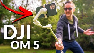 DJI OM 5 Smartphone Gimbal Review The Tiny Travel Gimbal Your Phone Deserves  Raymond Strazdas [upl. by Ardiek]