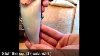 Recette de calamars farcis [upl. by Nadeen]