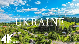 FLYING OVER UKRAINE 4K UHD  Relaxing Music Along With Beautiful Nature Videos  4K Video HD [upl. by Yojal]