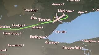 Landing at Pearson Airport from LAX  Toronto Canada June 9 2024 [upl. by Cuyler]