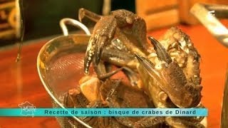 Recette de saison  bisque de crabes de Dinard [upl. by Kassity528]