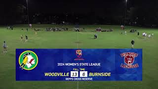 Woodville v Burnside  2024 Womens State League Semi Final 1 [upl. by Aronos145]