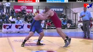 2011 US Open SAT GR 120 KG Joseph Sheffield vs Nikola Bogojevic Cons Round 3 [upl. by Gerhan]