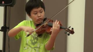 Age 10 Marcus masterclass with Midori playing Bazzinis Dance of the Goblins [upl. by Kelcy]