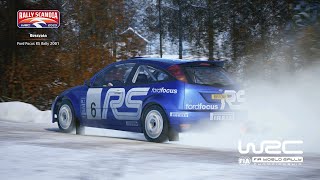 EA WRC  Rally Scandia Stage 4 quotRussvatnquot 168km  2001 Ford Focus WRC [upl. by Gerek491]