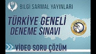 Bilgi Sarmal Türkiye Geneli 2 Geometri Çözümleri [upl. by Ho]