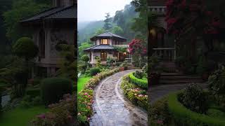 🌧️Gentle thunderstorm sounds for sleeping in a duplex house with beautiful nature [upl. by Licha]