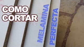 Como CORTAR MELAMINA SIN ASTILLAR  Survival Review Español [upl. by Cele]