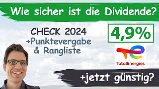 TotalEnergies Aktienanalyse 2024 Wie sicher ist die Dividende Jetzt günstig einsteigen [upl. by Adnamahs]