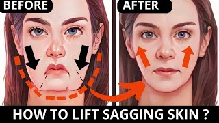 🛑 🔥 LIFT SAGGING SKIN EXERCISE  REDUCE NASOLABIAL FOLDS  CHEEKS LIFT JOWLS FOREHEAD FROWN LINES [upl. by Namlaz]