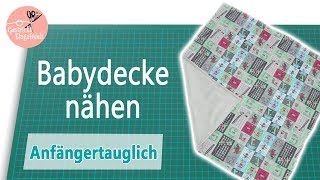 Babydecke nähen für Anfänger [upl. by Akered]