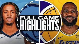 GRIZZLIES at LAKERS  FULL GAME HIGHLIGHTS  December 15 2024 [upl. by Aissilem]