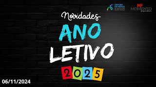 Novidades para Ano Letivo 2025 ‐ Live CMSP 06112024 [upl. by Elsey747]