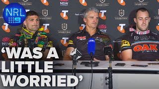 Panthers reflect on CRAZY Grand Final comeback NRL Presser  NRL on Nine [upl. by Heman261]