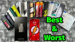 Best And Worst Screen Protectors For Samsung Galaxy S24 Ultra [upl. by Shantee730]