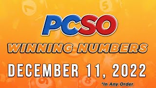 P378M Jackpot Ultra Lotto 658 2D 3D and Lotto 649  December 11 2022 [upl. by Celle]