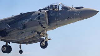 AV8B Harrier II Jets Vertical Landings and Short Takeoffs US Marine Corps [upl. by Spitzer]