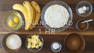 Delicious Moist and Chewy Banana Bread Recipe [upl. by Carlen]