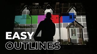 Easy Outlines for House Projection Mapping  Digital Pressworks [upl. by Savage714]