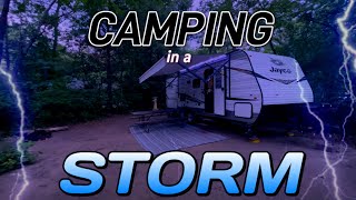 Camping during a Storm  Pinery Provincial Park [upl. by Aidul533]