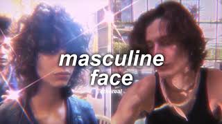 masculine facial features  structure ✧ forced subliminal [upl. by Ainak316]