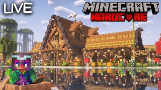 Building Ancient City Horse Stables in Hardcore Minecraft  Survival Lets Play 120 [upl. by Ynaoj]