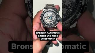 Bronson Automatic Smoke Stainless Steel Watch watch fossil [upl. by Cirderf]