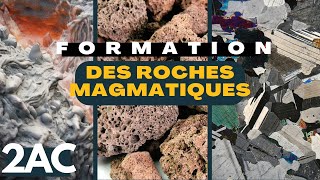 Formation des roches magmatiques  2ème année collège  sciences de la vie et de la terre [upl. by Juditha]