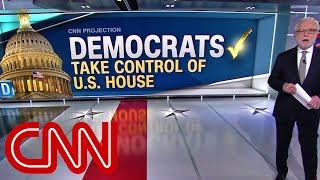 Democrats take control of House CNN projects  Midterm elections [upl. by Munster]