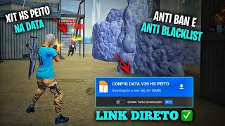 HS PEITO V30 NA DATA 💀🔥 XIT 100 ATUALIZADO COM LINK DIRETO MEDIAFIRE ✅  HS FREE FIRE [upl. by Ilwain44]