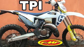 FmF Full Exhaust on 2020 Husqvarna Te 150 Tpi  WalkAround and SoundCheck [upl. by Cadmann]