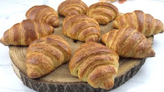 FRANSIZLARIN MESHUR CROISSANTS TARIFI 🥐 FRENCH CROISSANTS 🥐 PAPATYA MUTFAGIM🌸 [upl. by Airret]