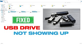 Fix USB Drive Not Showing Up In File Explorer My Computer This PC [upl. by Yorke100]