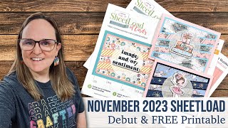 November 2023 SheetLoad of Cards Debut amp FREE Printable PLUS Love From Lizi November Kit Unboxing [upl. by Russia355]