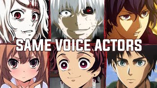 Tokyo Ghoul All Characters Japanese Dub Voice Actors Same Anime Characters [upl. by Nerb]