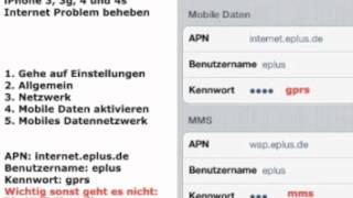 Aldi Talk iPhone 4 5 amp iPhone 5s Internet Problem beheben [upl. by Arihsaj]