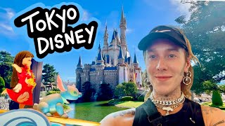 Tokyo Disney Vlog 🇯🇵 🏰  Beauty and the Beast ride Food Characters Shows Solo trip to Japan [upl. by Heyward]