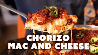 Smoked Chorizo Macaroni And Cheese  Ft Kosmos Q [upl. by Ahsoet553]